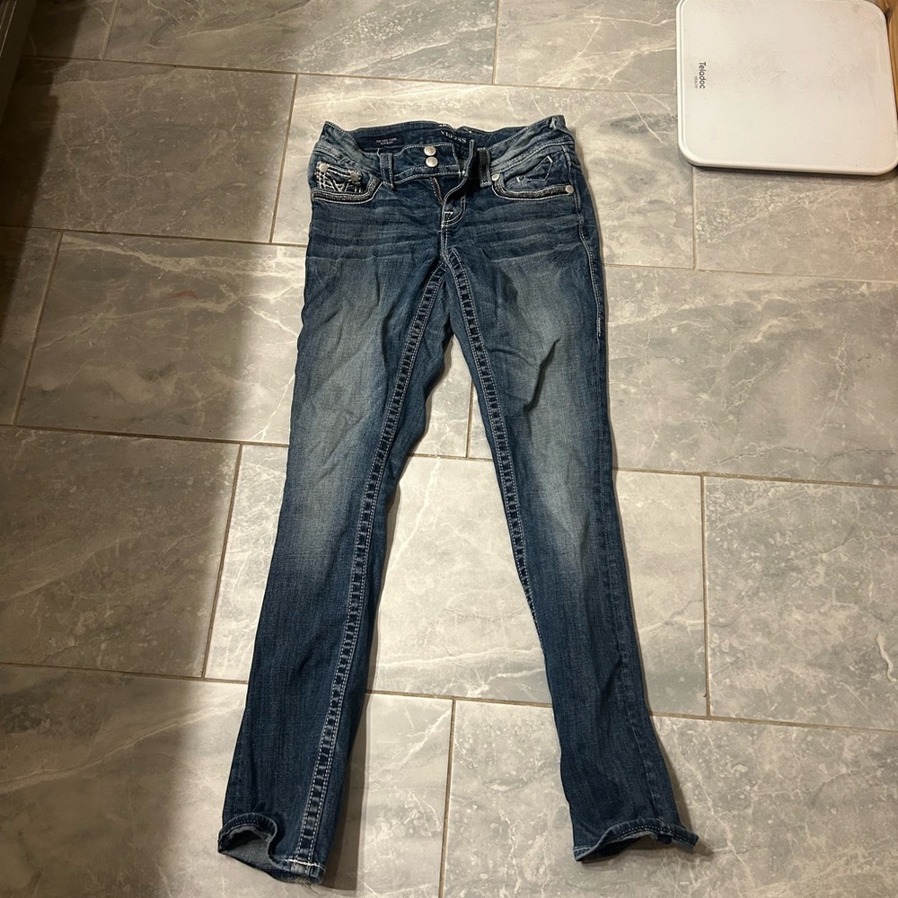 Vigoss Dark Blue Straight Leg Jeans